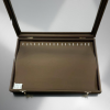 Necklace display black base with cover glass