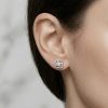Earring- Flower studs with silver post