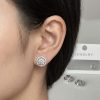 Cubic zirconia earring - Diamond stud with option