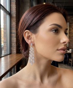 Earring  CZ Dangling Style