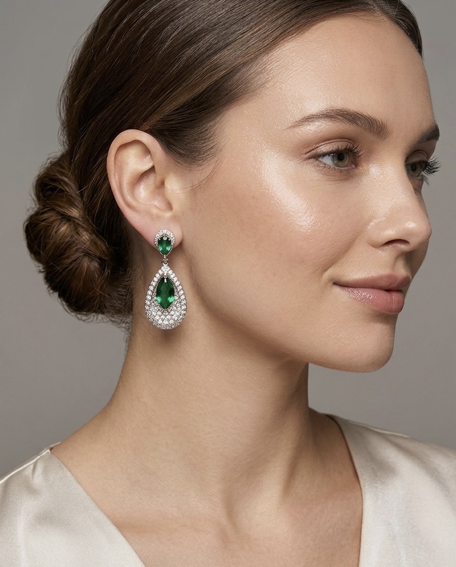 Cubic zirconia oval style in style color option - Image 2