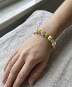 Handmade Floral Crystal Bracelet Collection