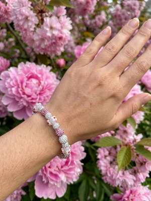 Glass Blossom Bracelet Collection
