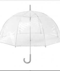 Alternative view of Clear with no border, dome style clear white handle