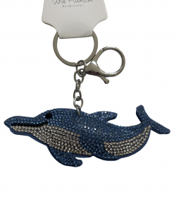 Key chain shine Rhinestones Dolphin