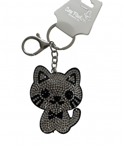 Keychain - Rhinestones Kitty