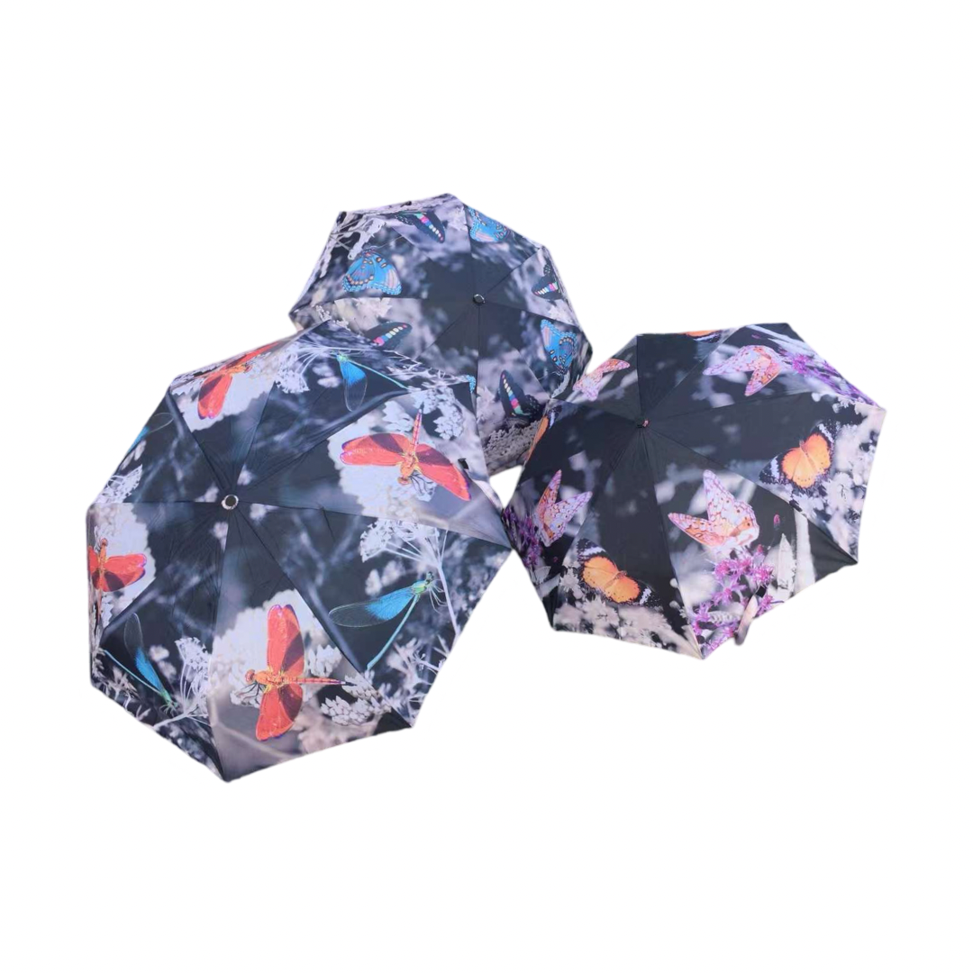 Butterfly & Dragonfly Folding Umbrella - Image 2