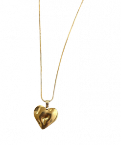 Necklace Heart Pendant Fluid Design
