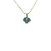Crown painted Necklace gold