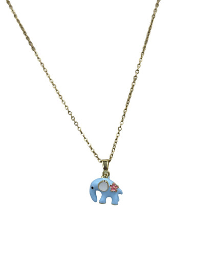 Elephant blue Painted