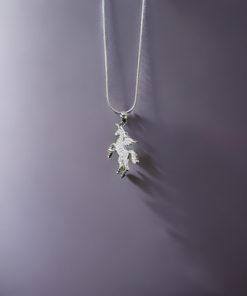 Necklace- Rhinestone unicorn with wings , 16 inch extended chain