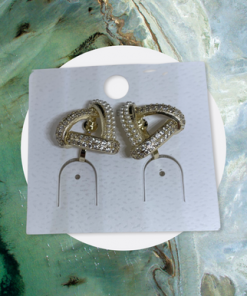 Earring-clip pearl and gold