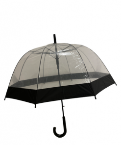 Clear with thin black border, Clear Umbrella