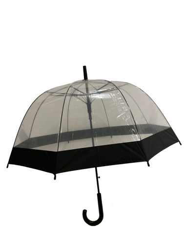 Clear with thin black border, Clear Umbrella