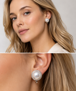 Alternative view of Earring Clip Pearl Size 10mm