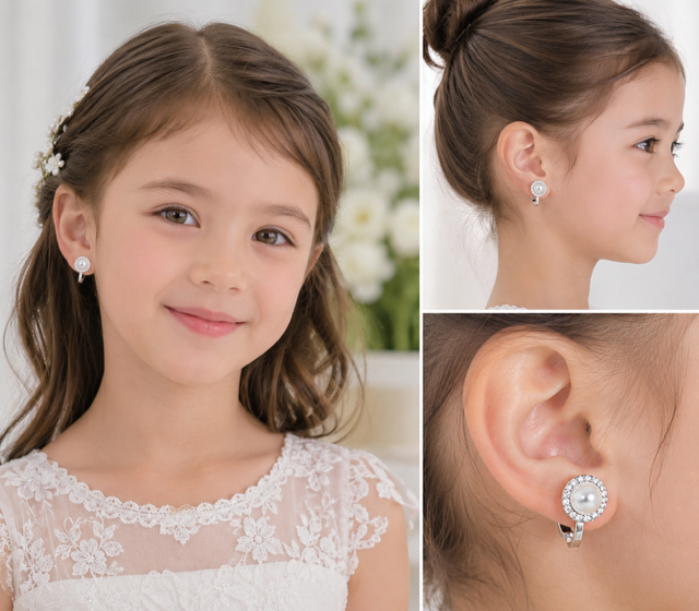 Clip Earring Diamond Size 3mm - Image 2