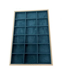 Jewelry display tray- Wood base tray  inside