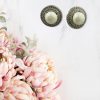 Earring - Pearl studs with AAA zirconia stones around