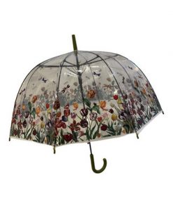 Dragonflies and flowers print umbrella