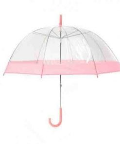 Umbrella - Clear w/ Pink Border