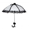 Parasol - White with black border