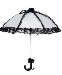 Parasol - White with black border