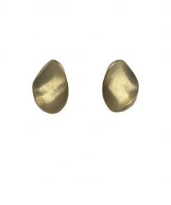 Earring Solid wave shape 9211