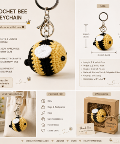 Crochet Key Chain Bee