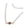 Necklace- Flat evil eye ( colour options )