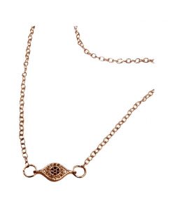 Necklace- Flat evil eye ( colour options )