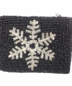 Beaded Wallet - Snow Flake