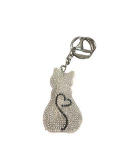 Key Chain Shine Rhinestones Cat image Cat 3