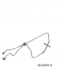 Bracelet-Cross on pull cord chain