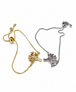 Crystal Tree of life Adjustable Bracelet