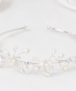 Pearl Blossom Vine Headband