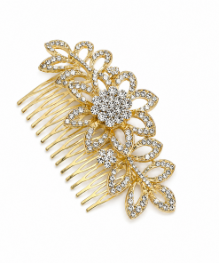 Golden Blossom Hair Comb