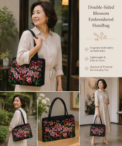 Double-Side Blossom Embroidered Bag