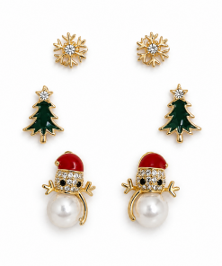 Stud-Xmas style 2- 3 pairs
