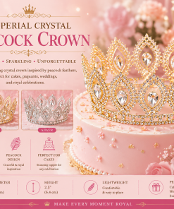 Alternative view of Imperial Crystal Peacock Crown