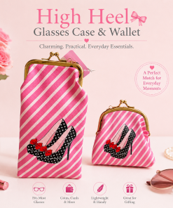 High Heel Glasses Case & Wallet