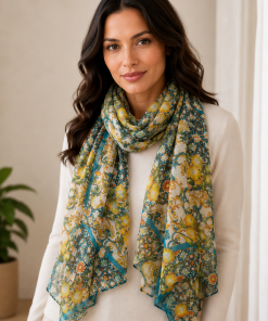 Mediterranean Lemon Garden Scarf