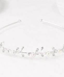 HairBand  Pearls and leafs Style