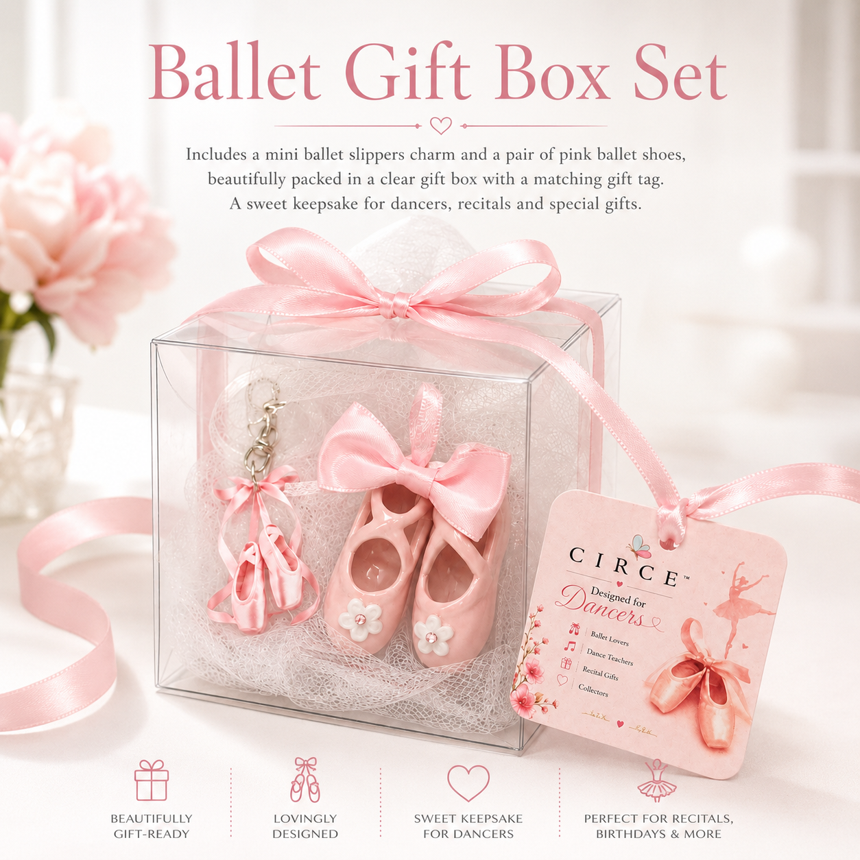 Porcelain Ballet Slippers Gift Box Set - Image 2