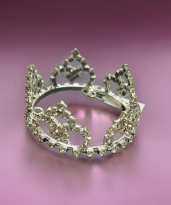 Small Crown - Hair Tiara crown with diamond in middle (4cm)