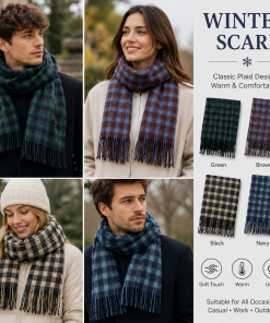 Classic Plaid Fall & Winter Scarf
