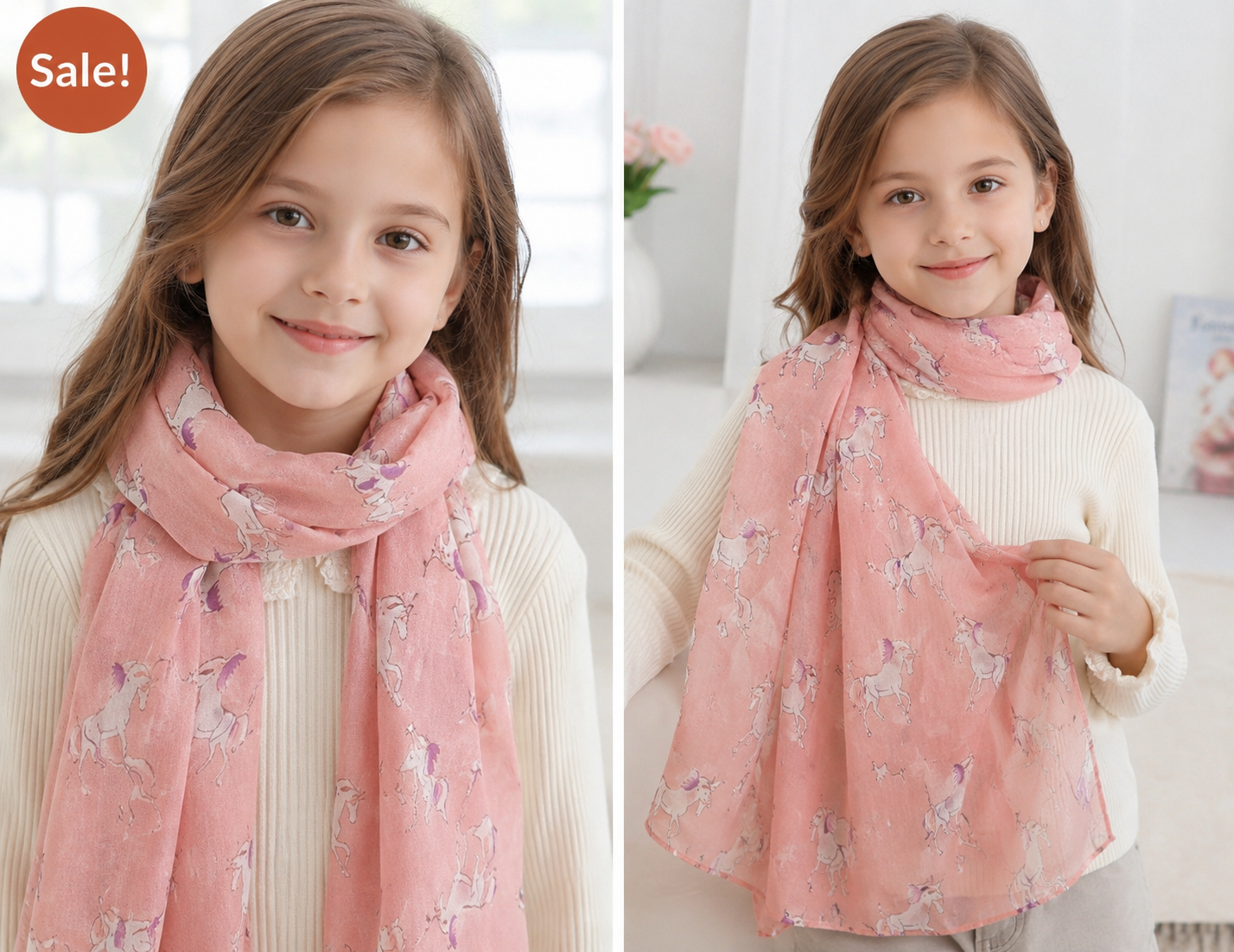 Unicorn Print Fashion Scarf - Image 2