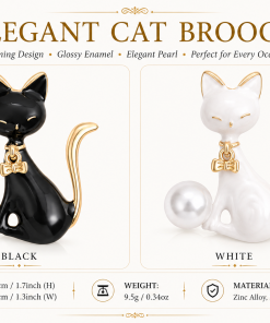 Elegant Cat Brooch