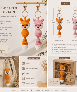 Crochet Keychain wolf
