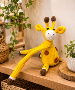 Long-Leg Crochet Giraffe Decor