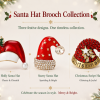 Christmas Brooch Santa Hat